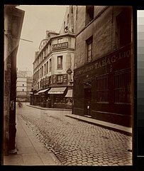 La Rue Beaubourg - et la maison où ont eu lieu le 14 Avril 1834 - les massacres de la Rue Transnonain - Rue Beaubourg - depuis 1851 (IIIe.)