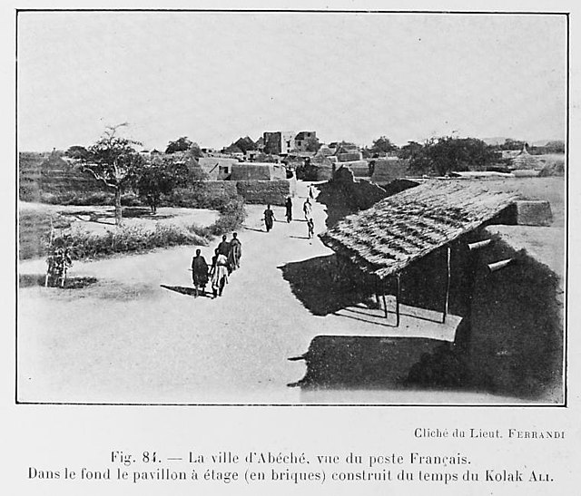 Abéché, capital of Wadai, in 1918 after the French had taken over