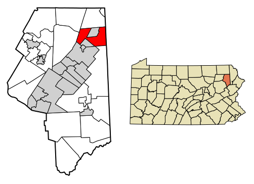 File:Lackawanna County Pennsylvania Incorporated areas Carbondale Township Highlighted.svg