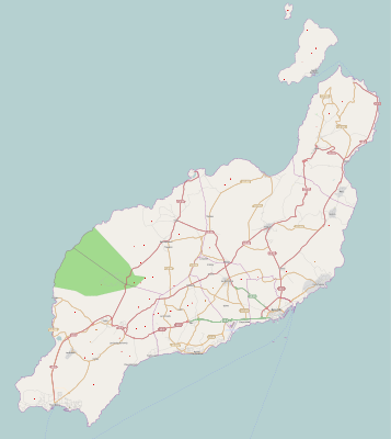 Mapa de localización de Lanzarote