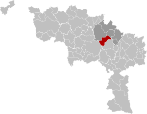 Le Rœulx Hainaut Belgium Map.svg