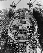 Liberty ship construction 09 lower decks