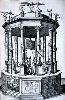 Frontispiece of the "Rudolphine Tables" published by Johannes Kepler in 1627