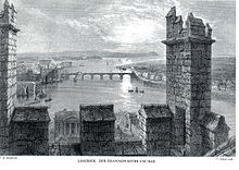 Limerick am Shannon – Stahlstich um 1840