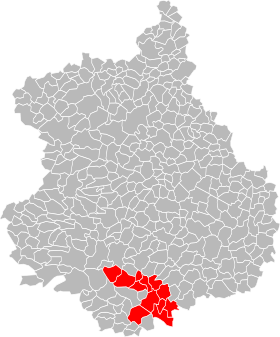 Localisation de Communauté de communes des Plaines et Vallées dunoises