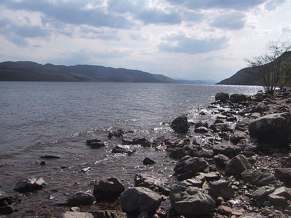 Loch Ness looking south, taken in May 2006.