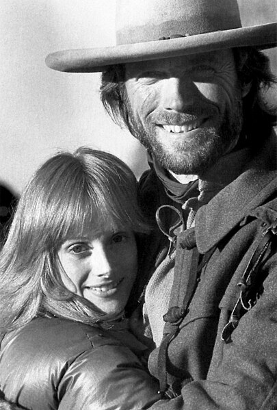 Locke and Eastwood in 1975 during the movie's filming