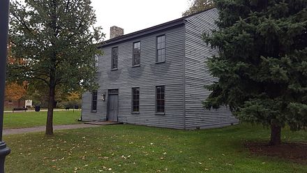 Original courthouse as reassembled in Greenfield Village, Dearborn, Michigan Logan County Courthouse.jpg