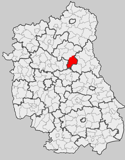 Location within the county and voivodeship