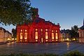 Die Ludwigskirche in pfingstlichem Rot, 2009