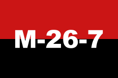 Party flag of the Movimiento 26 de Julio