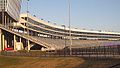 Une vue de la tribune du Texas Motor Speedway avant l'arrivée du public.