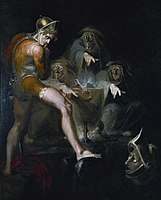 Macbeth consulting the Vision of the Armed Head by Johann Heinrich Füssli (?).