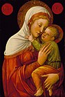 Мадонна с Младенцем. 1465. Дерево, темпера. Городской музей, Лос-Анджелес