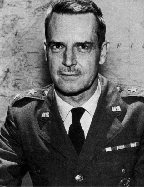 Colonel Lansdale (pictured here as a Major General), a CIA agent who assisted Diệm in the past, called for the removal of the US ambassador to Saigon.