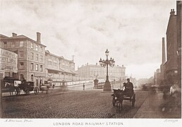 Manchester London Road Railway Station ca. 1868