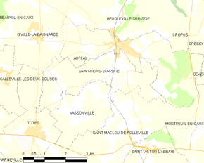 Poziția localității Saint-Denis-sur-Scie