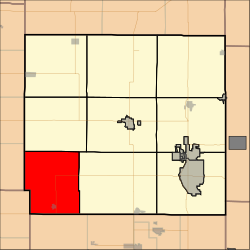 Map highlighting Osage Township, Crawford County, Kansas.svg