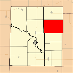 Map highlighting Pottawatomie Township, Coffey County, Kansas.svg