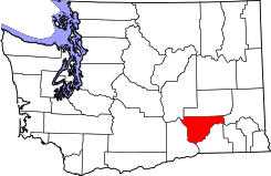 Map of Washington highlighting Franklin County.svg
