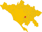 Map of comune of Frascati (province of Rome, region Lazio, Italy).svg
