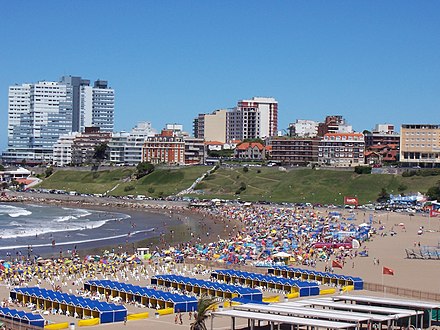 Beach in Mar del Plata