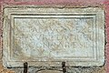 English: Grave inscription for Aurelius Potitus, veteran of the Ala Augusta, and his wife Surilla (CIL III 4834) Deutsch: Grabinschrift für Aurelius Potitus, Veteran der Ala Augusta, und dessen Frau Surilla (CIL III 4834)