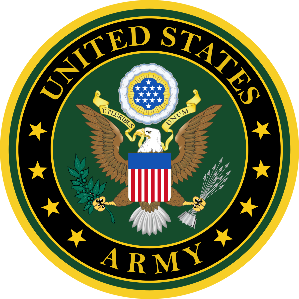 US Army Security Agency ASA MI Military Intelligence OD Green /& Black patch m//e