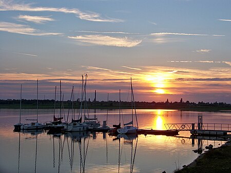 Markkleeberger See Bootsanlegestelle