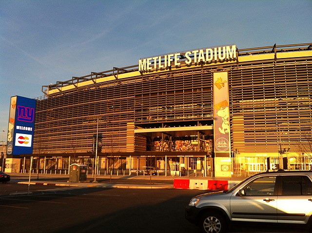MetLife Stadium in East Rutherford, New Jersey (part of the New York metropolitan area) was selected to host Super Bowl XLVIII.