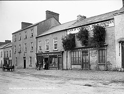 Evicted building in Michelstown 1887 during the Plan of Campaign Mitchelstown Eviction (8029207132).jpg