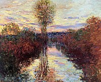 The Small Arm of the Seine at Mosseaux, Evening Monet w480.jpg