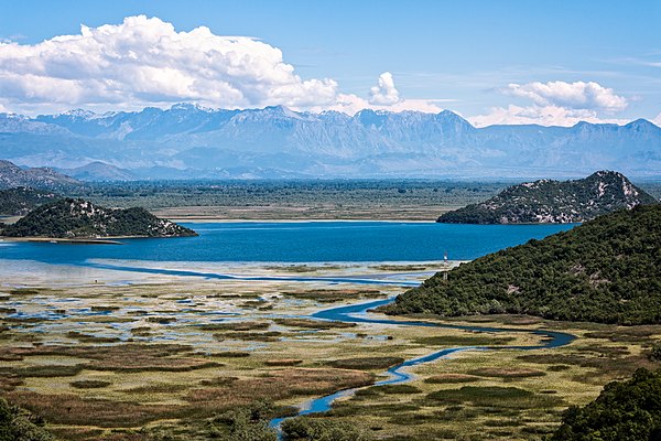 View of Lake Scodra, known as Lacus Labeatis in classical antiquity.