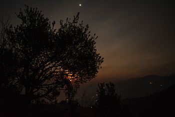 Moonrise in himalaya(binsar wild life sanctury).jpg