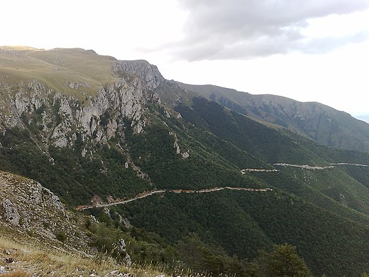 De berg Vlašić in de Dinarische Alpen