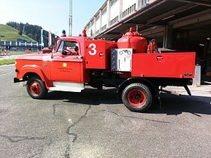Mowag dust fire truck
