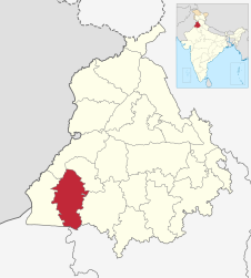 Distretto di Muktsar – Mappa