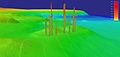 Multi-beam sonar image of methane seeps in the Gulf of Mexico.jpg
