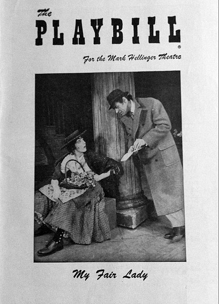 Program from Mark Hellinger Theatre of My Fair Lady (1913)