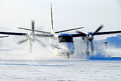 NOAA N45RF 695B in the snow