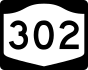 Нью-Йорк штатының 302 маршрутының маркері