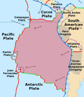 Galapagos Triple Junction Place where the boundaries of the Cocos Plate, the Nazca Plate, and the Pacific Plate meet