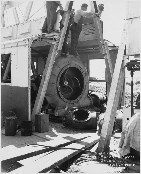 File:No. 291 Yerba Buena Shoals Projects Assemblying Suction Pump for Protable Dredge - NARA - 296380.tif