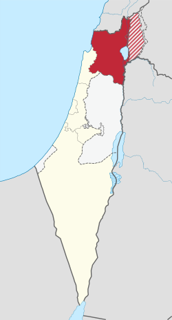 Norra distriktet i Israel (+omtvistat kläckt).svg