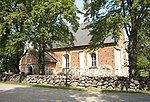 Nysätra kyrka, Lagunda församling. FJÄRDHUNDRALAND. Kyrkan ligger i norra kanten av Örsundaåns dalgång.