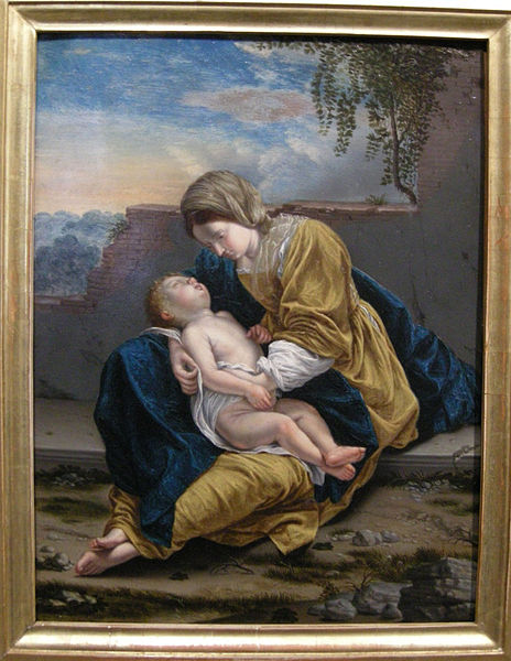 File:Orazio gentileschi, madonna col bambino dormiente.JPG