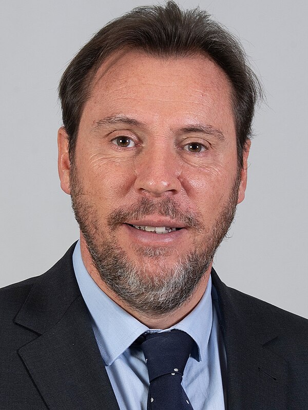 Óscar Puente, current minister for Transport and Sustainable Mobility.