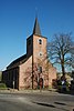 Ensemble van de kerk Saint-Remy, de pastorie en het kasteel van Ottignies Ottignies - Facade 14.JPG