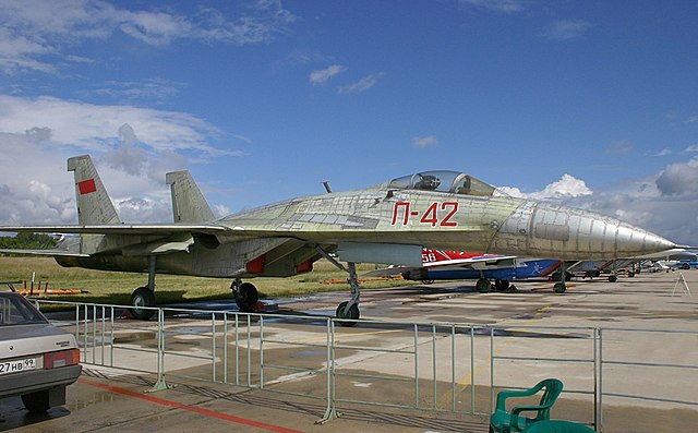 P-42 at Ramenskoye airfield.