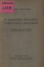 Miniatuur voor Bestand:PL Józef Piłsudski-W dziesiątą rocznicę powstania Legjonów.djvu